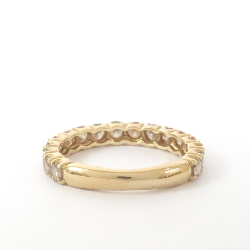 ダイヤ　ハーフエタニティリング　1．0ct　11号　17石　K18YG　ハフエタ　爪留め//ABランク/65