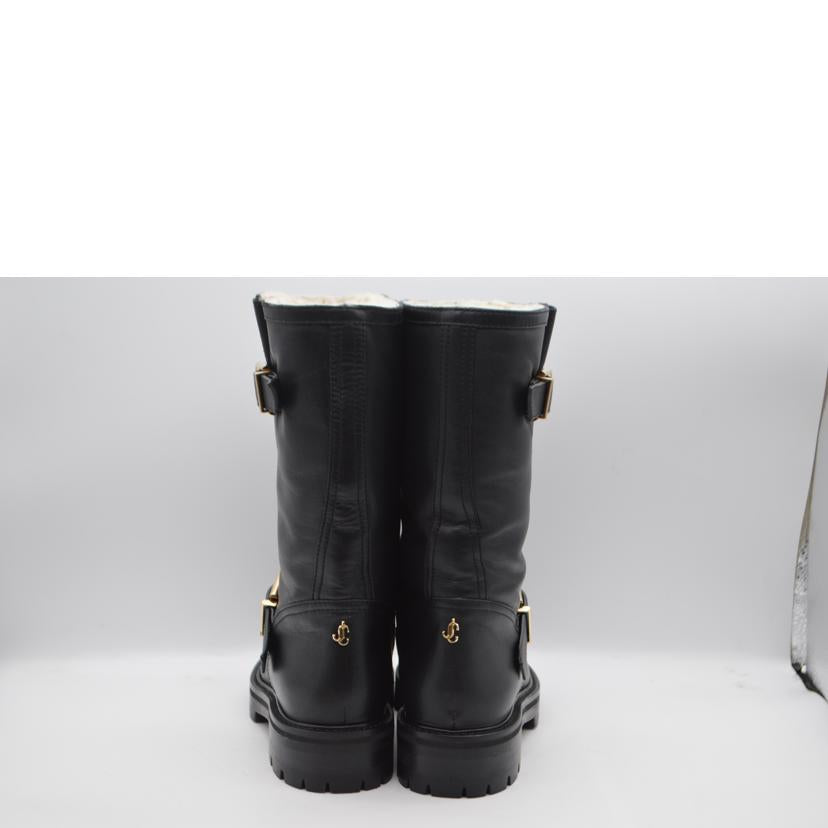 JIMMY　CHOO ジミーチュウ/バイカーⅡファーインアンクルレザーブーツ／23．5cm/BIKERⅡ//Aランク/89