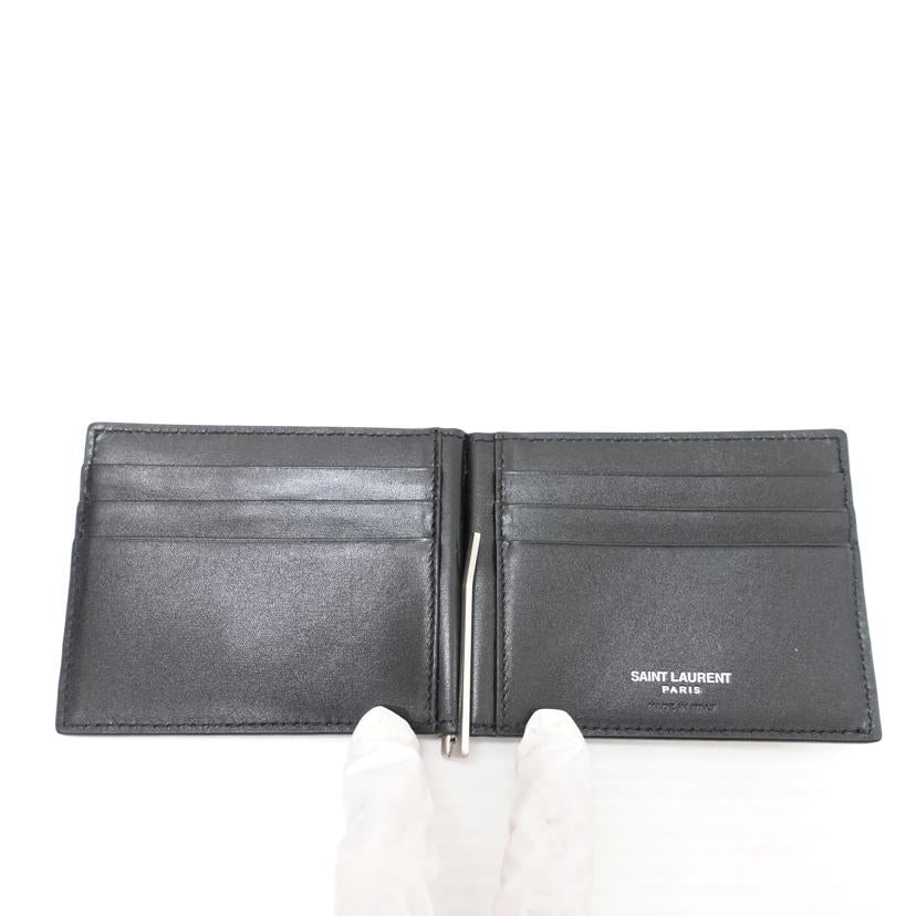 SANINT LAURENT サンローラン/マネークリップ付二つ折り財布/485630//052*/ABランク/88