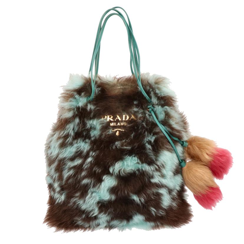 PRADA プラダ/ファー×レザーバッグ/1BC037//Aランク/91