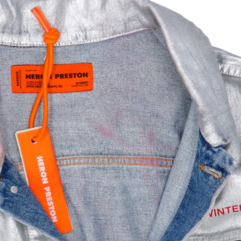 HERON　PRESTON ヘロンプレストン/WA18／NASAコラボ／シルバーコーティングデニムジャケット//ABランク/92