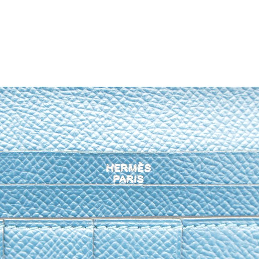 HERMES HERMES/ベアンスフレ／エプソン／コルヴェール・ブルーアトールSV金具//T T**************/ABランク/75