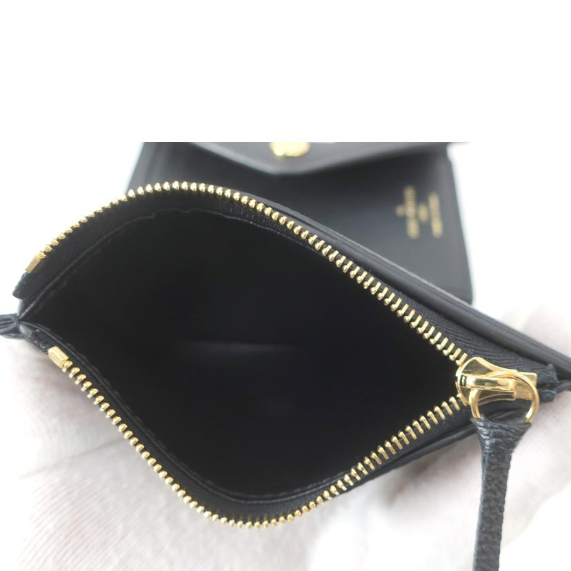 LOUIS VUITTON ルイ・ヴィトン/ポルトフォイユ・ヴィクトリーヌ　三つ折り財布　ブラック/M80968//Aランク/65