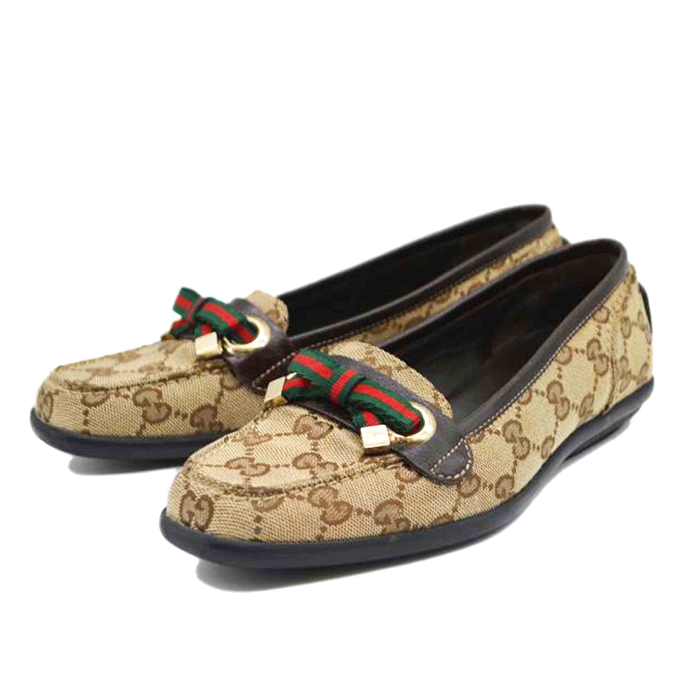 GUCCI グッチ/GGキャンバスプレシーレディースローファー／22．0cm/166932//Bランク/89