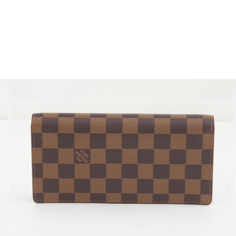 LOUIS　VUITTON ルイ・ヴィトン/ポルトフォイユ・ブラザ　エベヌ／ダミエ/N60017//TN0***/ABランク/64