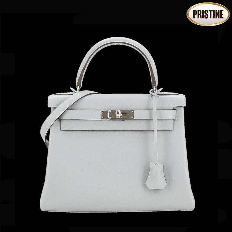 HERMES エルメス/ケリー28/内縫い/SV金具/エヴァーカラー/グリパンタン//K刻印*********/SAランク/92