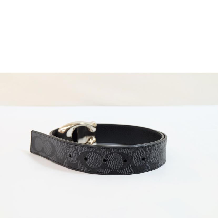 COACH コーチ/スカルプテッドシグネチャーリバーシブルベルト//ABランク/71