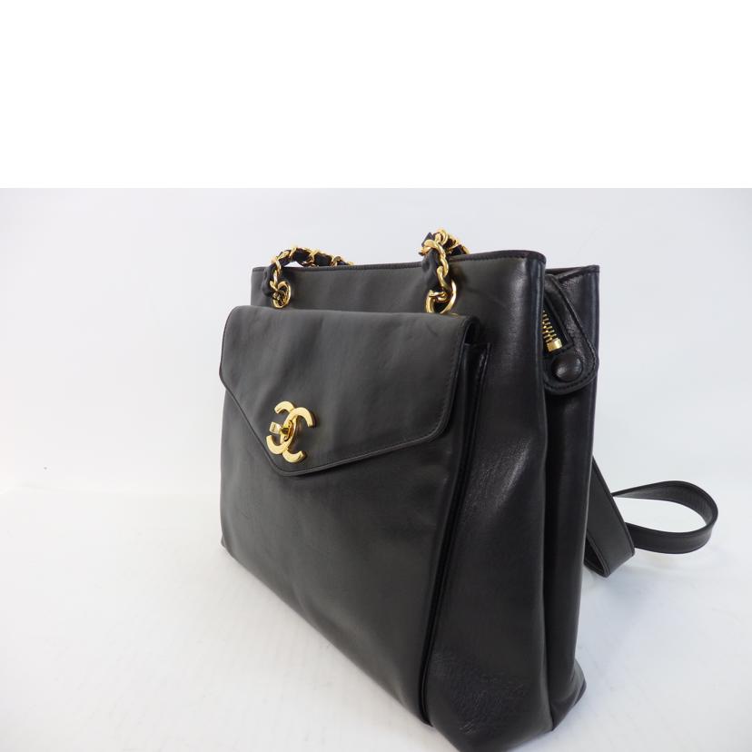 CHANEL シャネル/ココマークチェーンバッグ／黒／ゴールド金具/A05572 //313****/ABランク/84