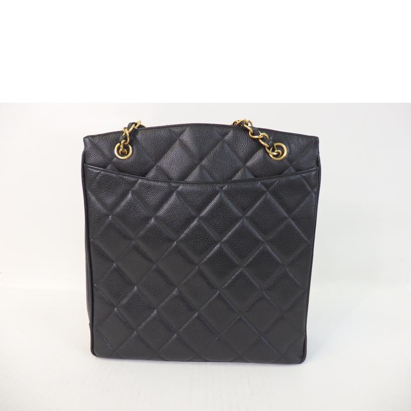 CHANEL シャネル/デカココ／チェーンショルダーバッグ／マトラッセ／キャビアスキン／黒／ゴールド金具//293****/ABランク/84