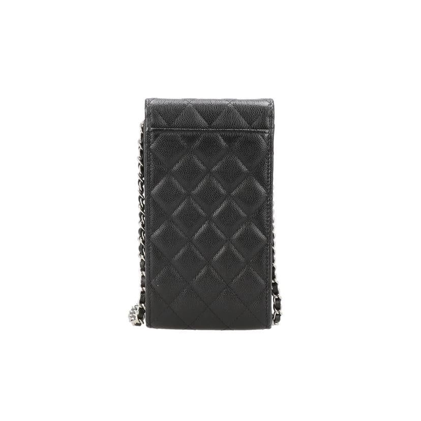 CHANEL シャネル/マトラッセキャビアスキンチェーンフォンホルダー//316*****/Aランク/92