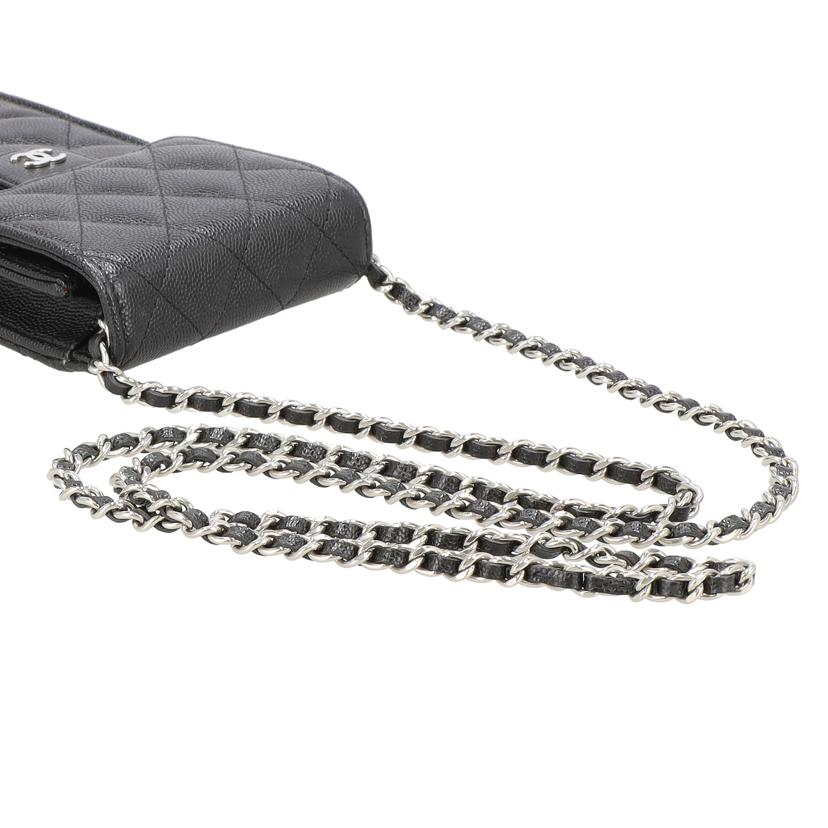 CHANEL シャネル/マトラッセキャビアスキンチェーンフォンホルダー//316*****/Aランク/92