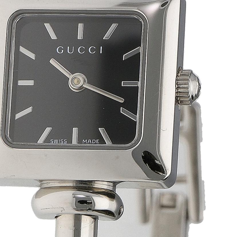 GUCCI グッチ/バングルウォッチ・ブラック／レディース／クオーツ/1900L//182*****/Aランク/92