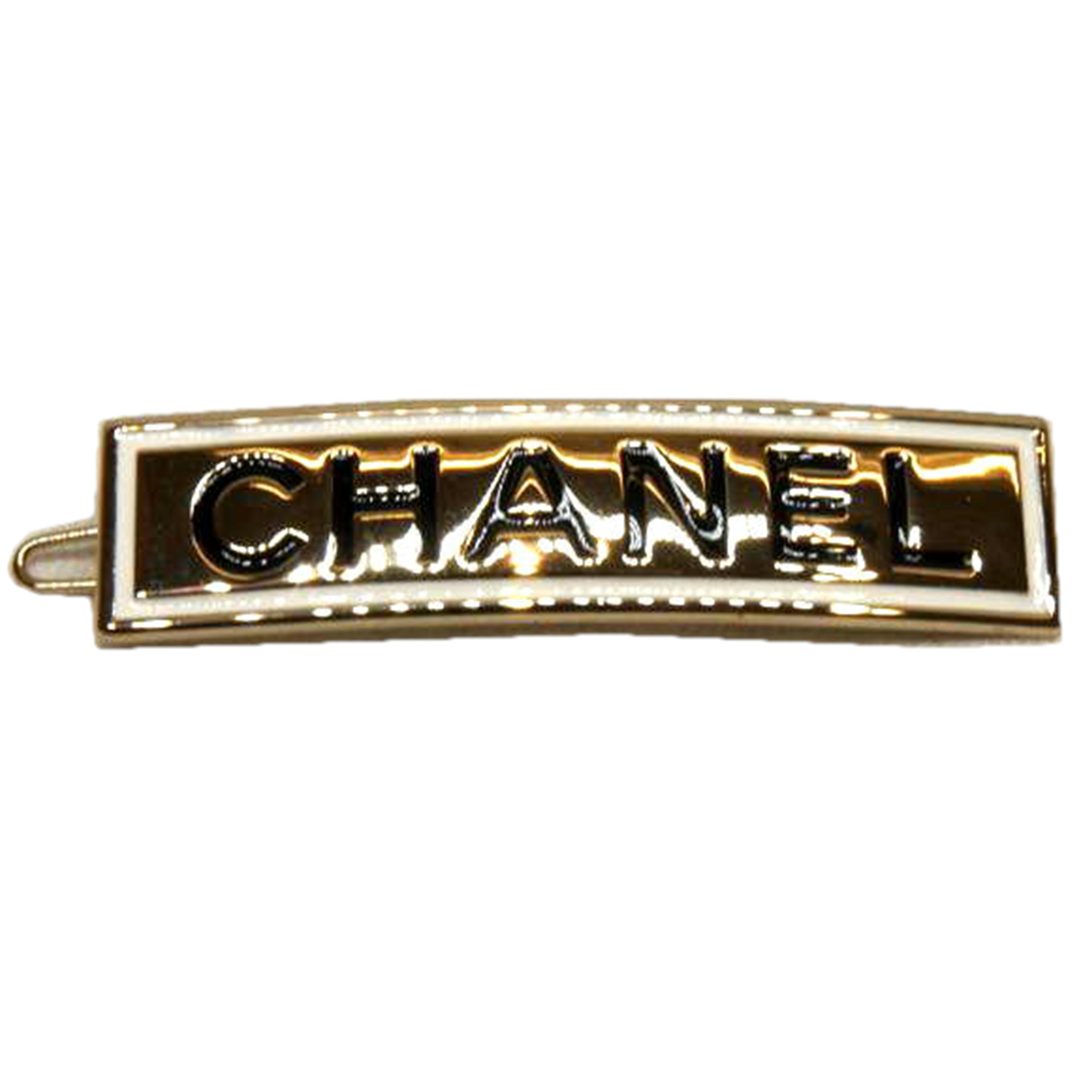 CHANEL シャネル/ロゴバレッタゴールドカラー//B21B/Aランク/92