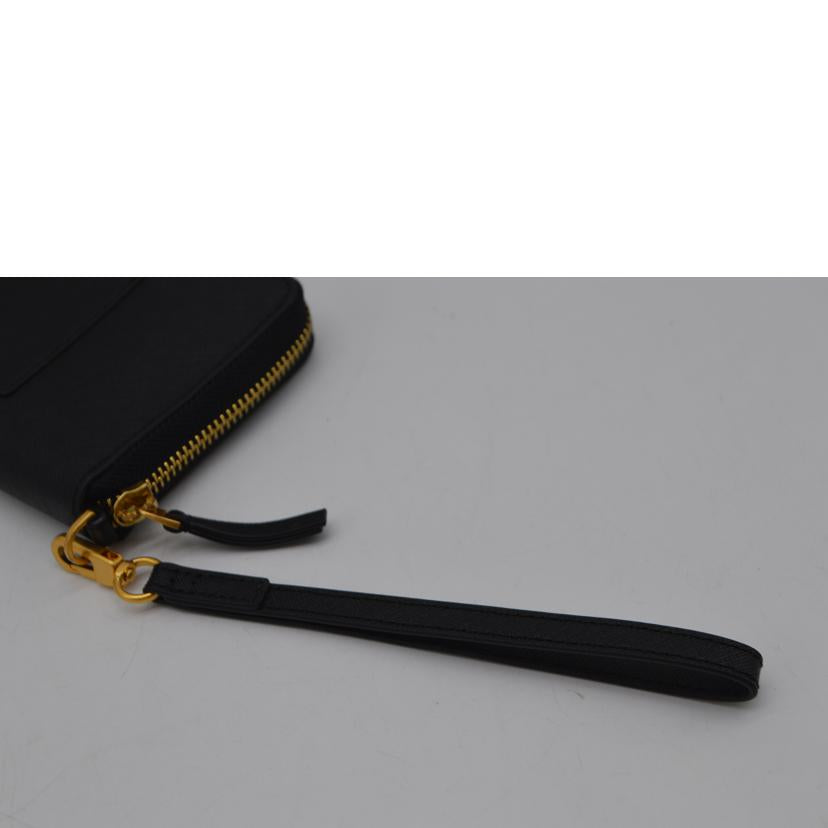 TORY　BURCH トリーバーチ/エマーソンラウンドファスナー長財布／ブラック/136110 001//Aランク/89