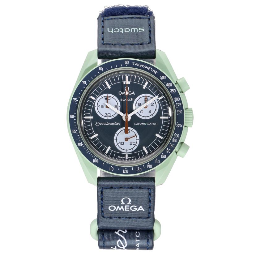 OMEGA×swatch オメガ×スウォッチ/ムーンスウォッチ／MISSION　ON　EARTH／クオーツ/SO33G100//Aランク/62