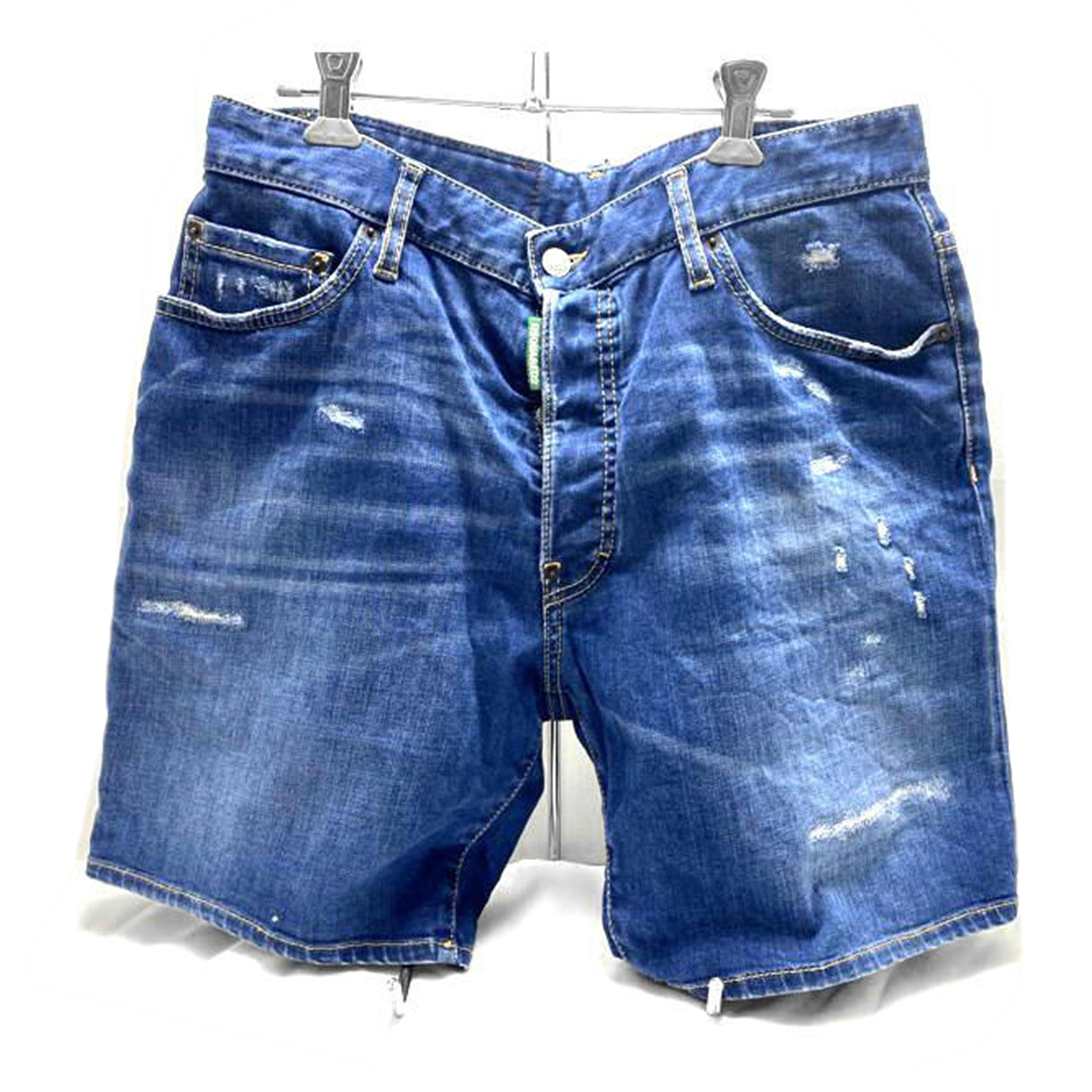 DSQUARED2 ディースクエアード/デニムハーフパンツ ダメージ加工 /S78MU0041//ABランク/51