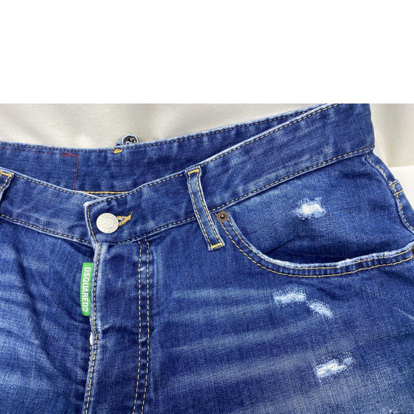 DSQUARED2 ディースクエアード/デニムハーフパンツ ダメージ加工 /S78MU0041//ABランク/51