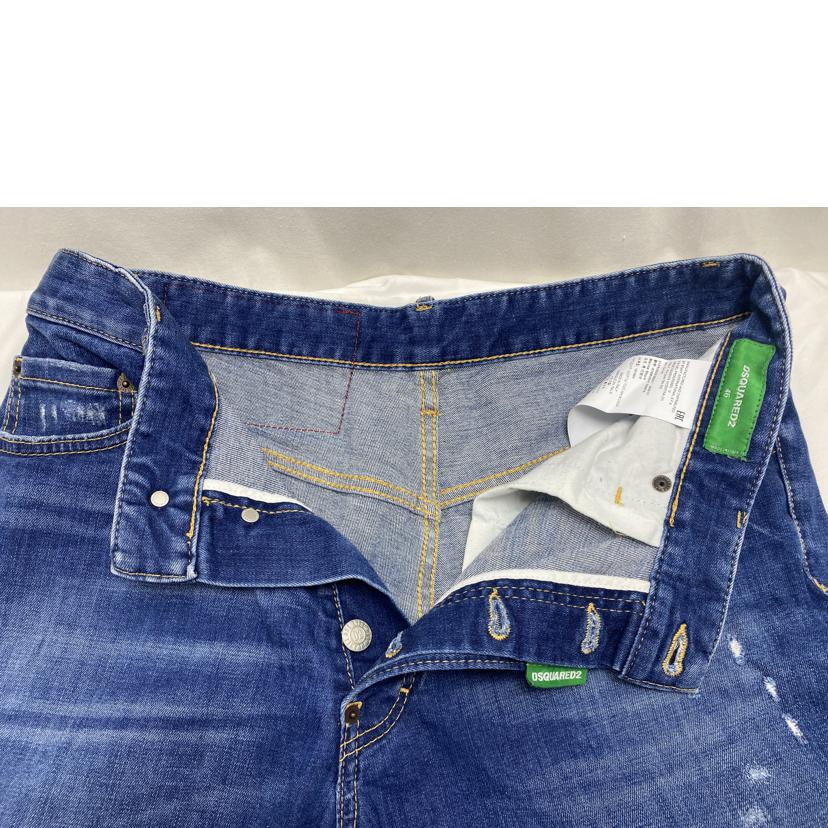 DSQUARED2 ディースクエアード/デニムハーフパンツ ダメージ加工 /S78MU0041//ABランク/51