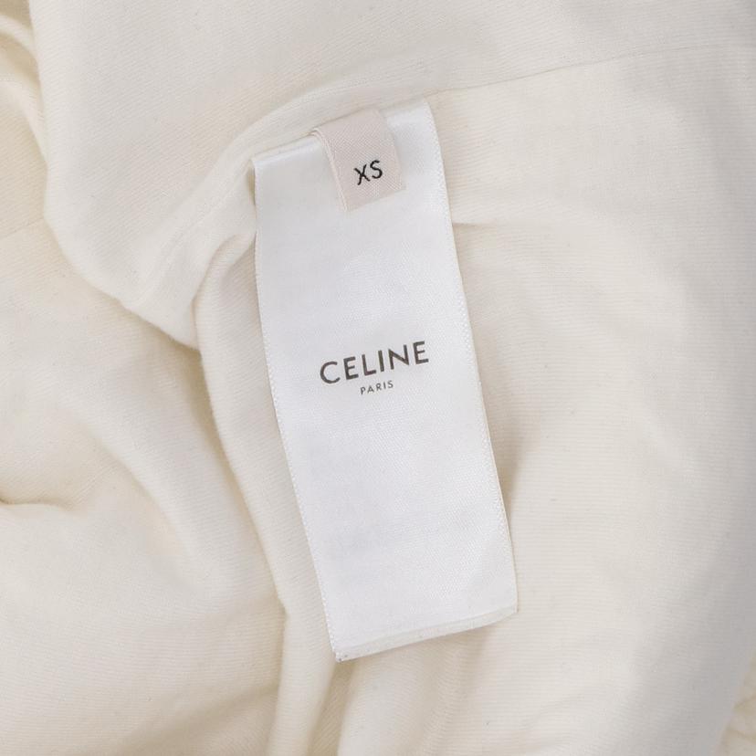 CELINE セリーヌ/トリオンフオーバーサイズフーディー/パイルフリースホワイト/2Y15A699M//ABランク/92