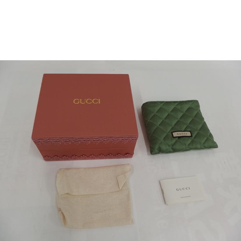 GUCCI グッチ/GGマーモントL字ファスナーリザードゴールド/644406//Bランク/82
