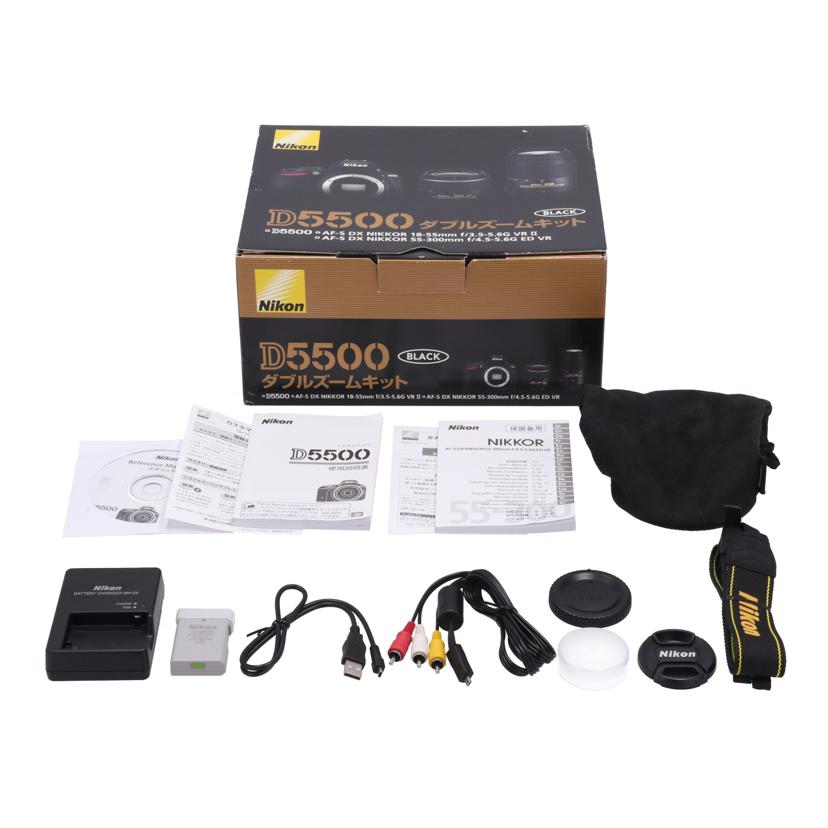 Nikon ニコン　/デジタル一眼　ダブルズームキット/D5500 ﾀﾞﾌﾞﾙｽﾞｰﾑｷｯﾄ//2092556/Bランク/82