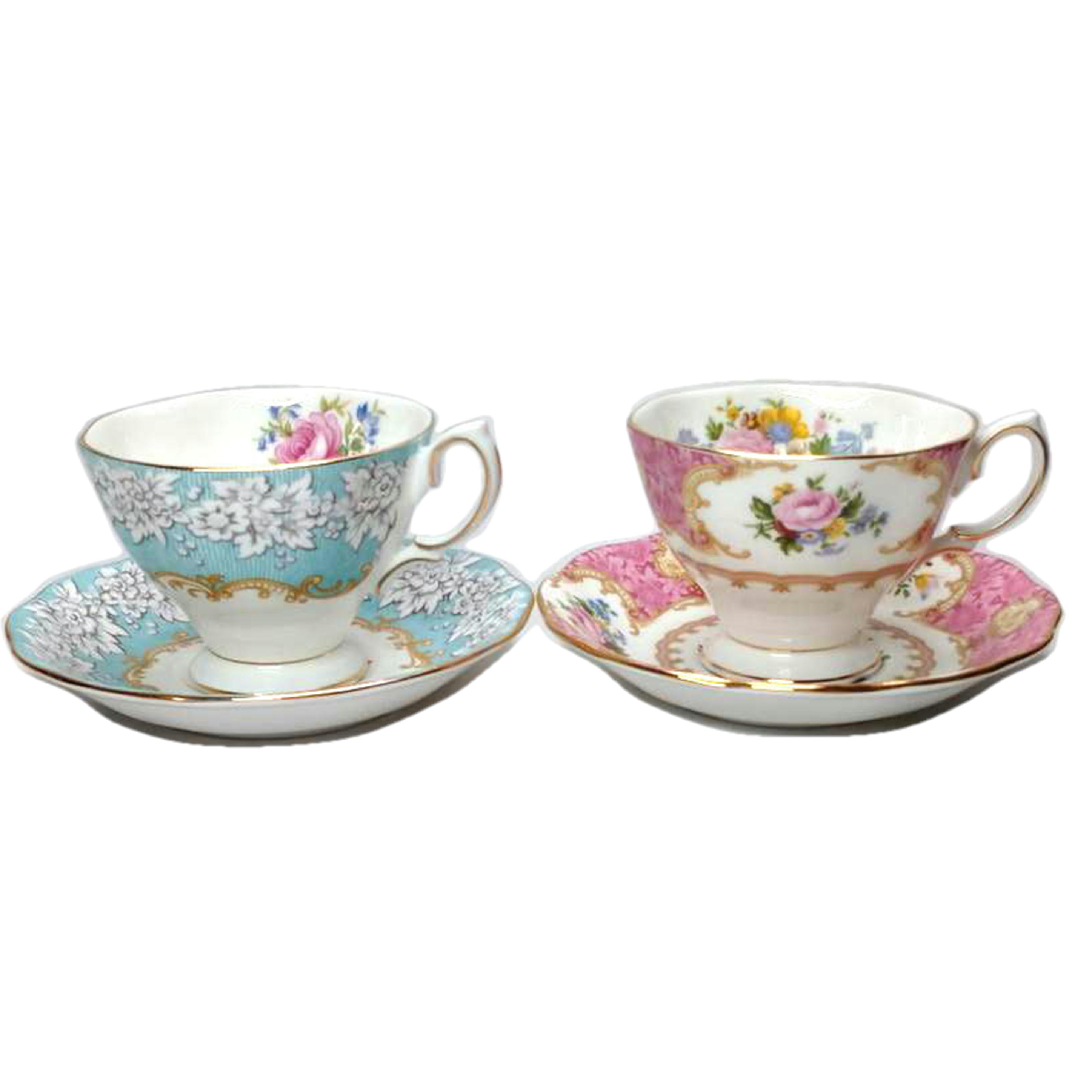 ROYALALBERT ロイヤルアルバート/レディカーライル＆エンチャメント　カップ＆ソーサー　ペア//ABランク/52