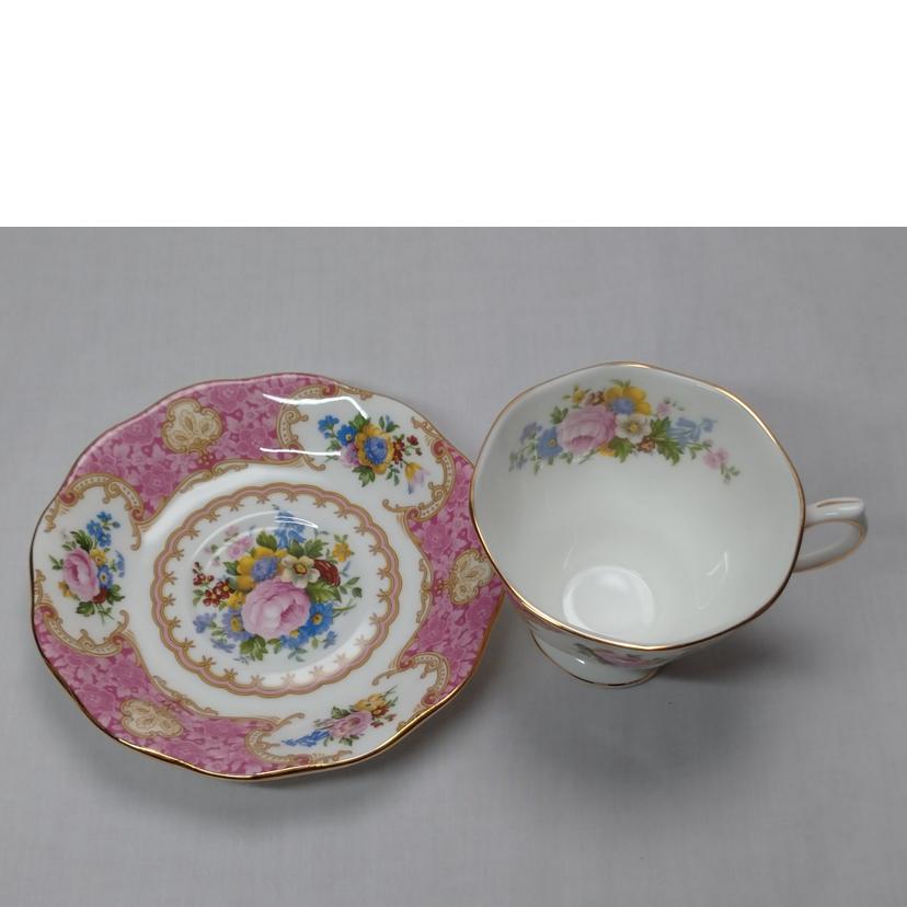 ROYALALBERT ロイヤルアルバート/レディカーライル＆エンチャメント　カップ＆ソーサー　ペア//ABランク/52