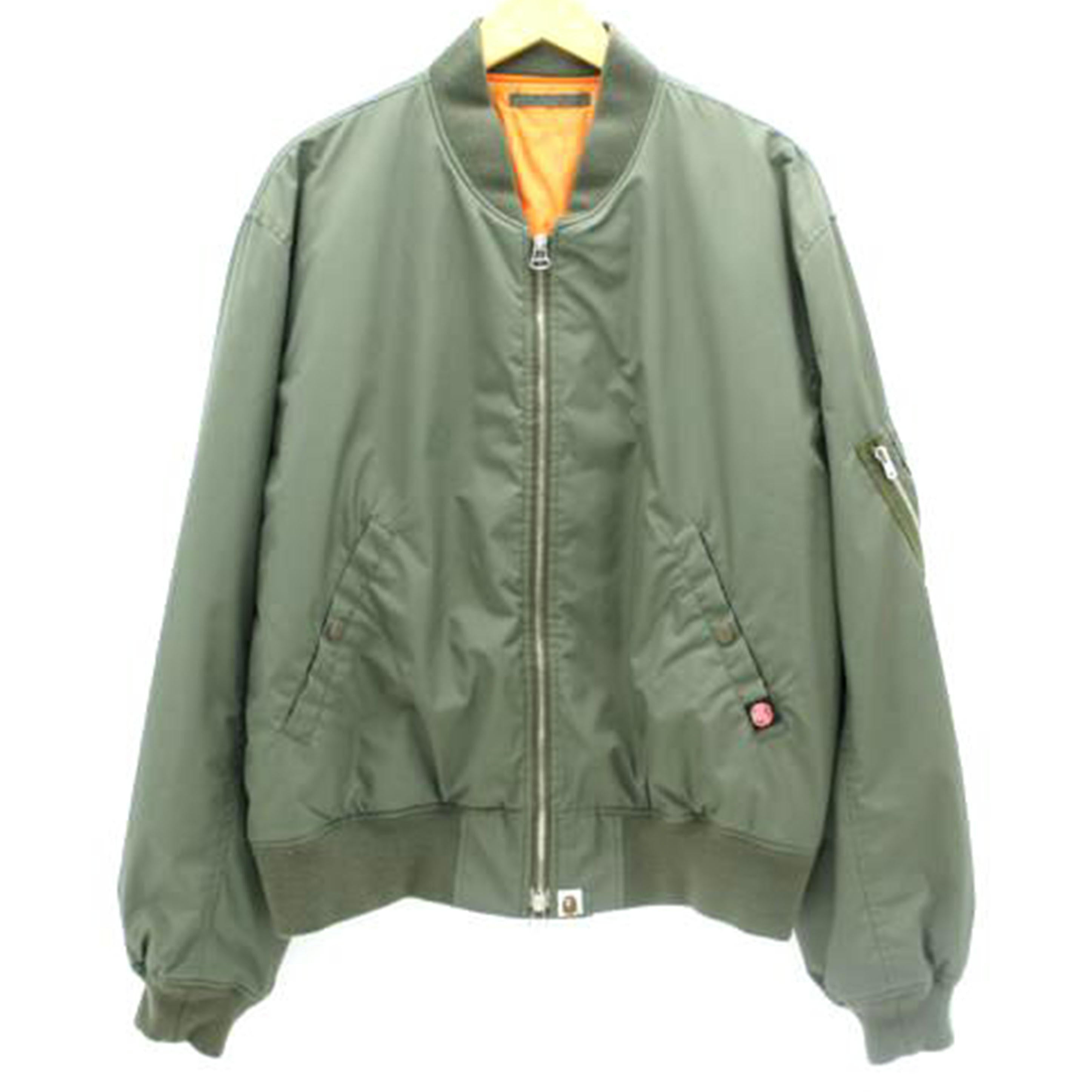 A　BATHING　APE アベイシングエイプ/A　BATHING　APE　MA－1　ジャケット　カーキ//ABランク/78