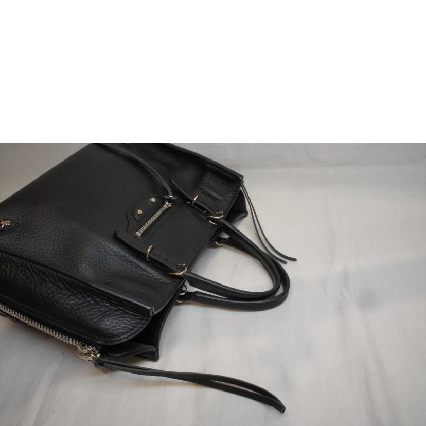 BALENCIAGA　 バレンシアガ/ペーパーA6ミニジップアラウンド2wayトート/370926DLQON//100*********/Aランク/92
