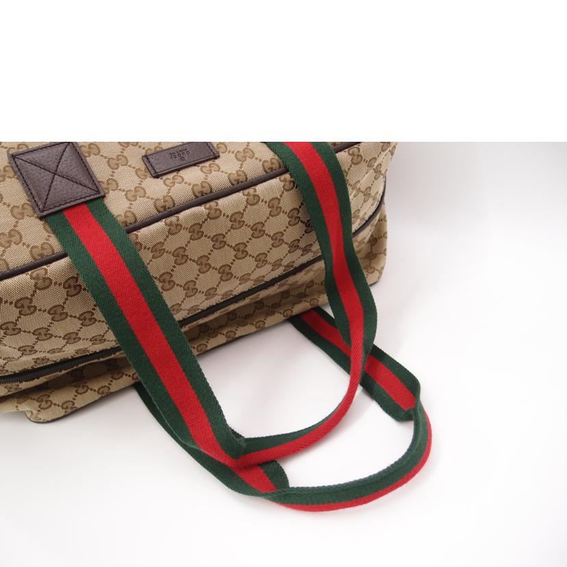 GUCCI グッチ/GGキャンバスシェリーボストン／ブラウン/153240//491***/Aランク/69