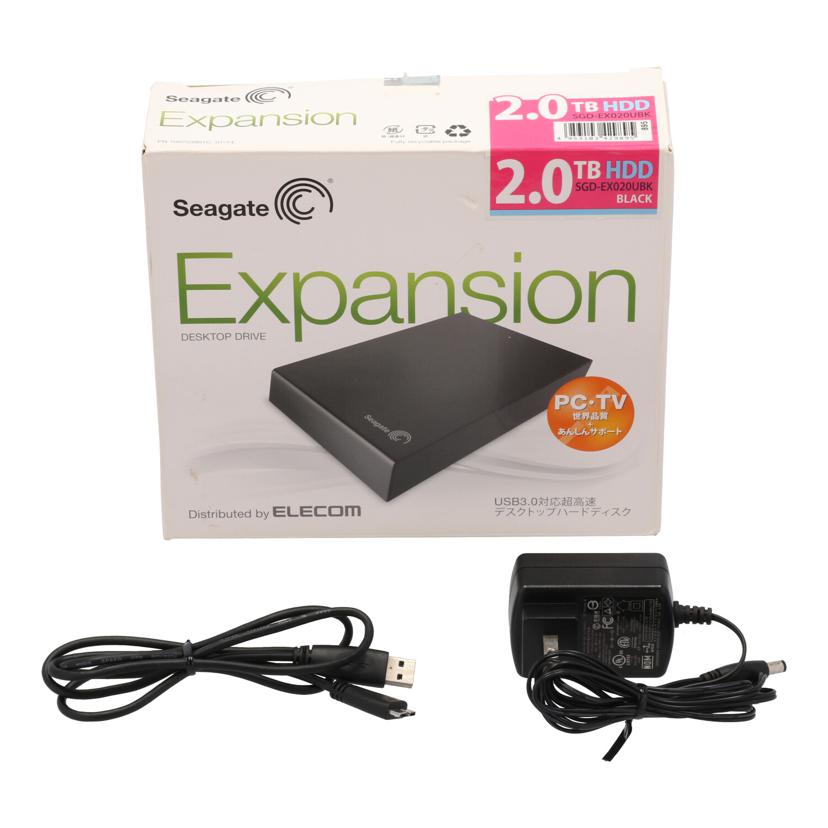 【新品未開封】SGD-EX020UBK  2TB　ELECOM　外付け　2テラ Expansion3.5inch_2TB - SGD-NX020UBK