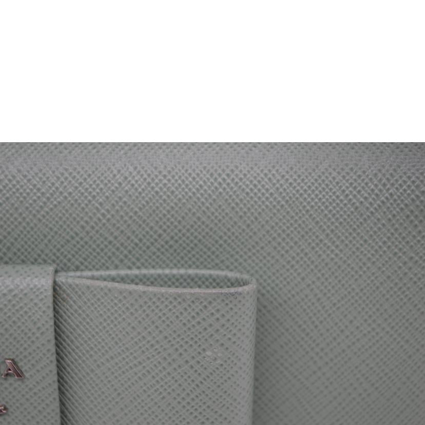 PRADA プラダ/サフィアーノリボンレザー長財布／アクアマリーナグリーン/1MH132//12N/ABランク/89