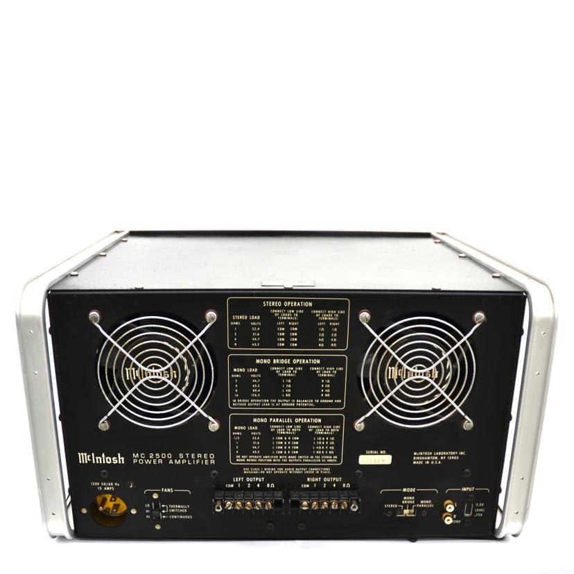 Mcintosh マッキントッシュ/パワーアンプ/MC2500//CS2428/Bランク/75