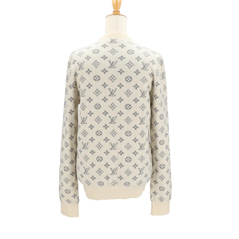 LOUIS VUITTON ルイヴィトン/モノグラムハーフアンドハーフカシミヤニットホワイト/HGN41W1XW//ABランク/92