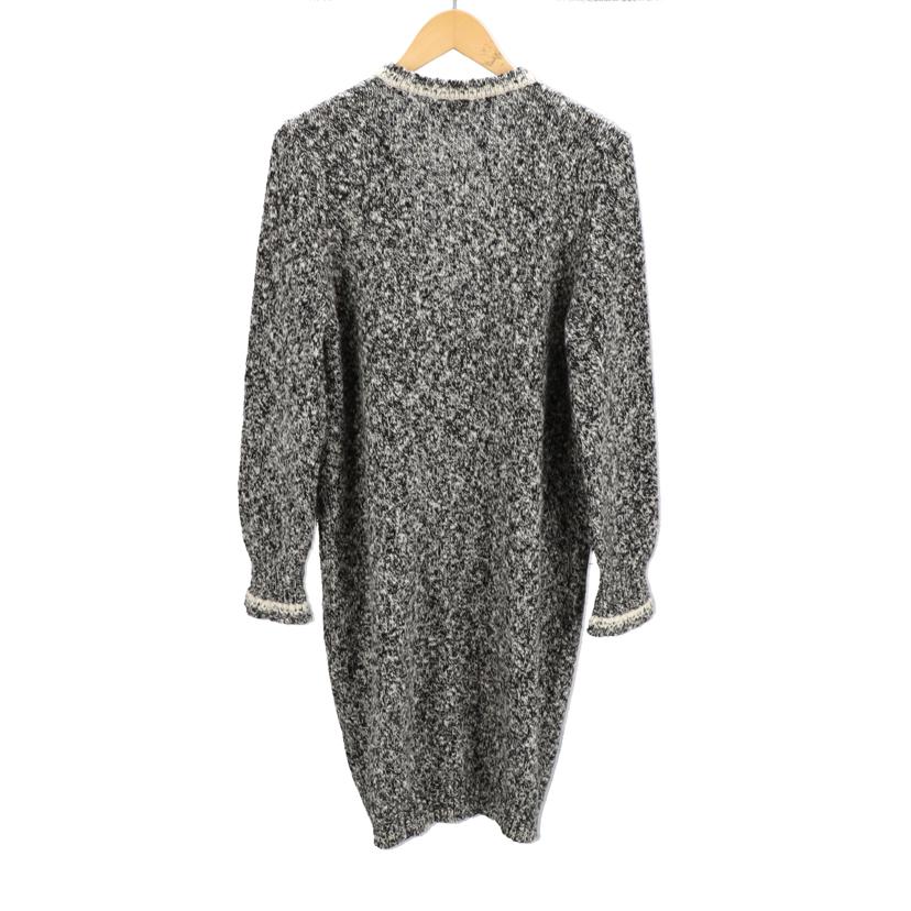 CHANEL シャネル/カシミヤ100％ロングニットブラックホワイト/P54863K07177//ABランク/92
