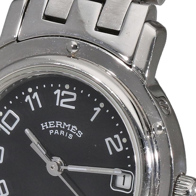 HERMES エルメス/クリッパーデイト／ブラック文字盤/CL4.210//170****/Bランク/89