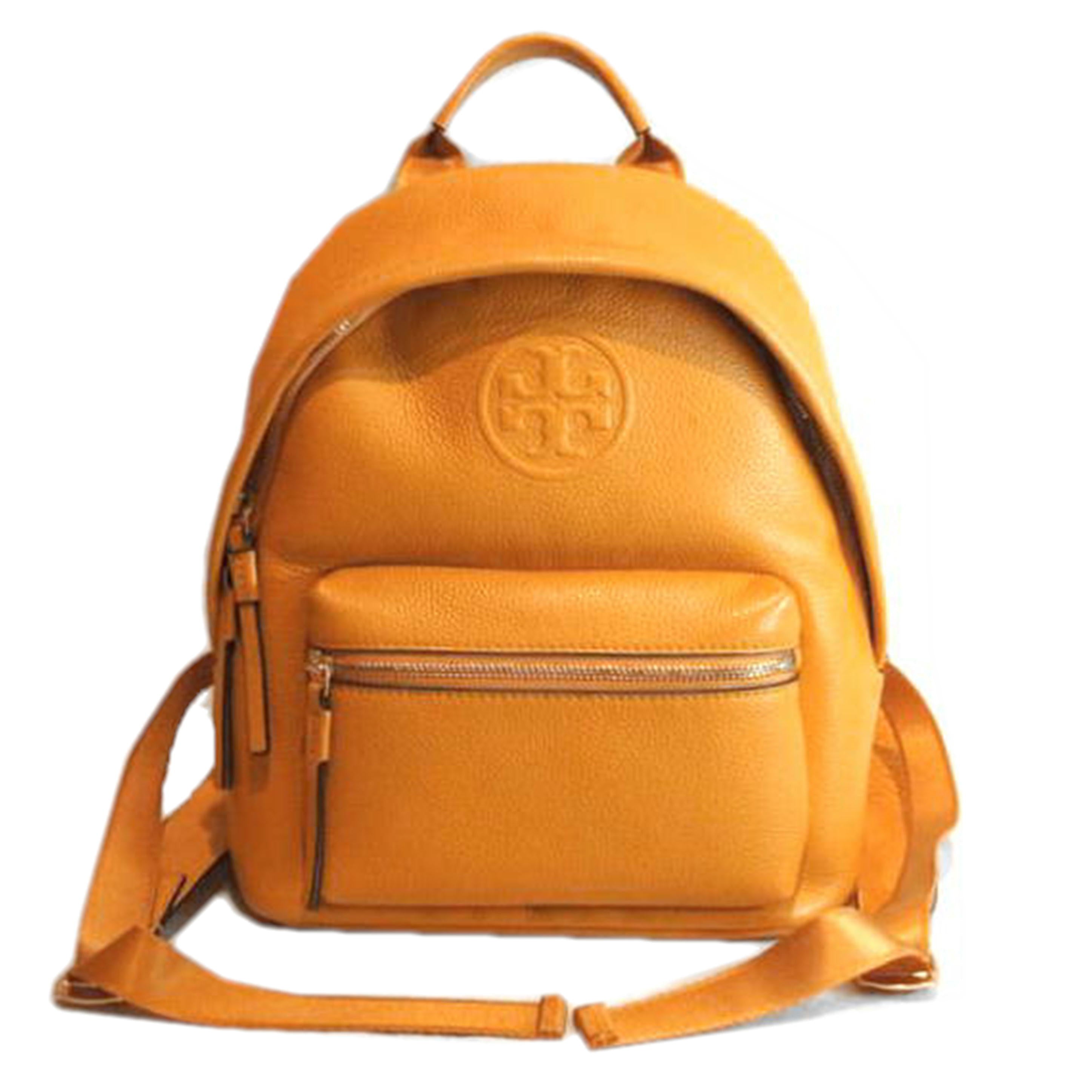 TORY BURCH/レザーイエローリュック/バックパック//Aランク/92