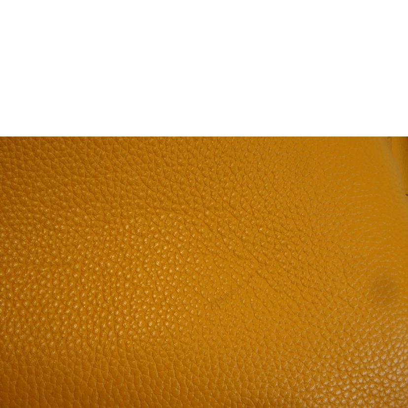 TORY BURCH/レザーイエローリュック/バックパック//Aランク/92