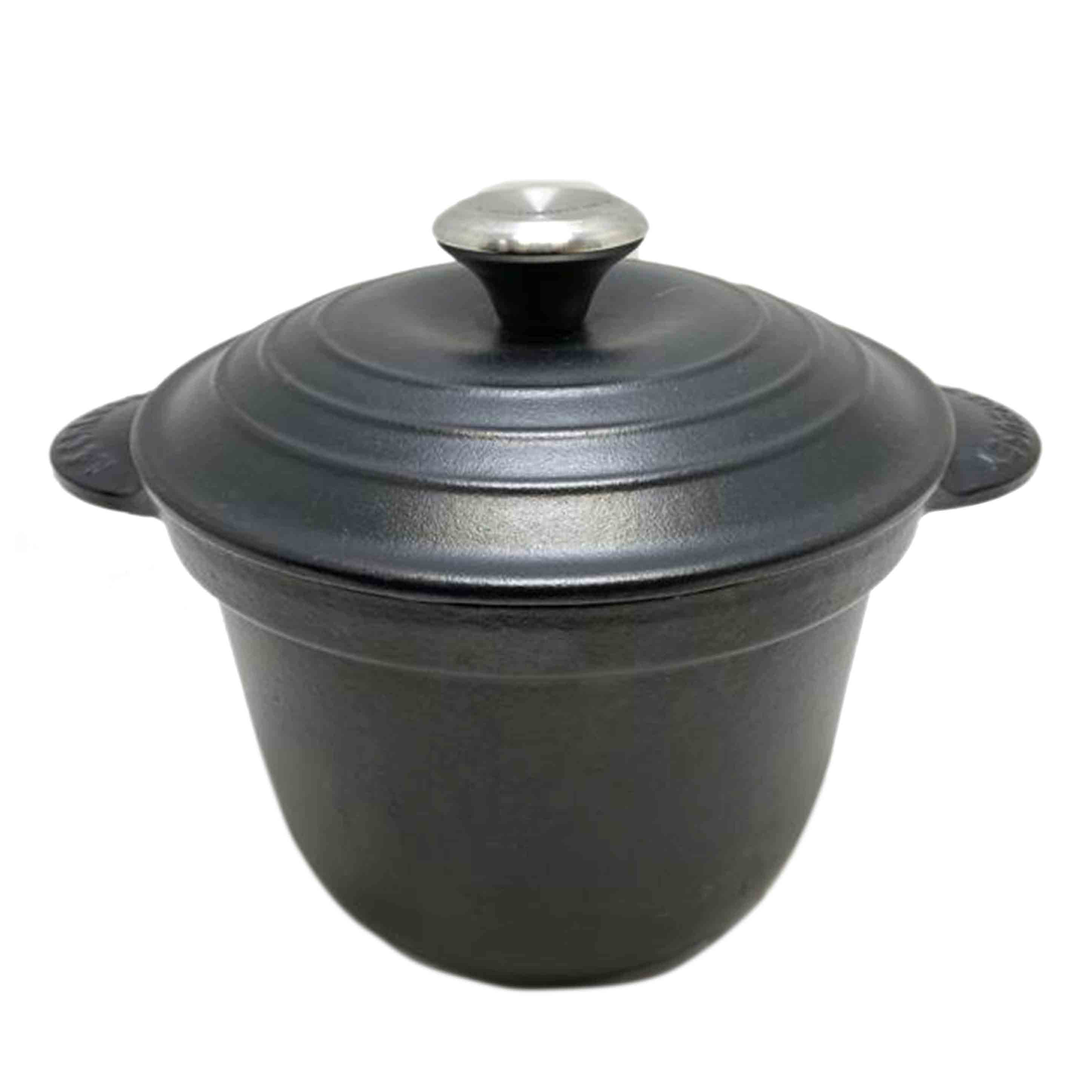 LE　CREUSET ルクルーゼ/ココット・エブリィ　18　マットブラック//Bランク/51