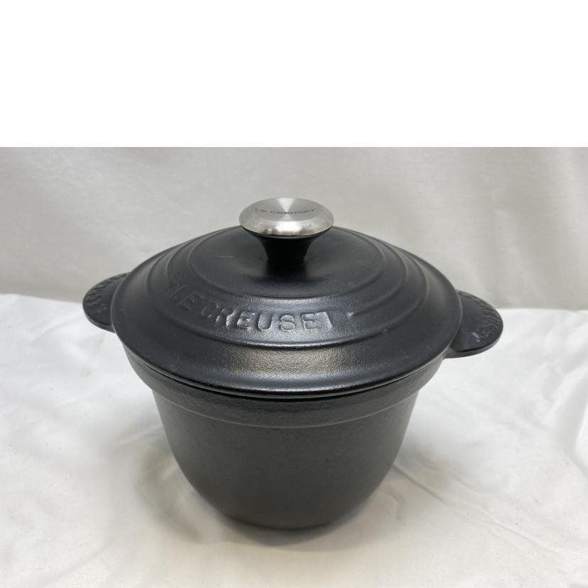 LE　CREUSET ルクルーゼ/ココット・エブリィ　18　マットブラック//Bランク/51