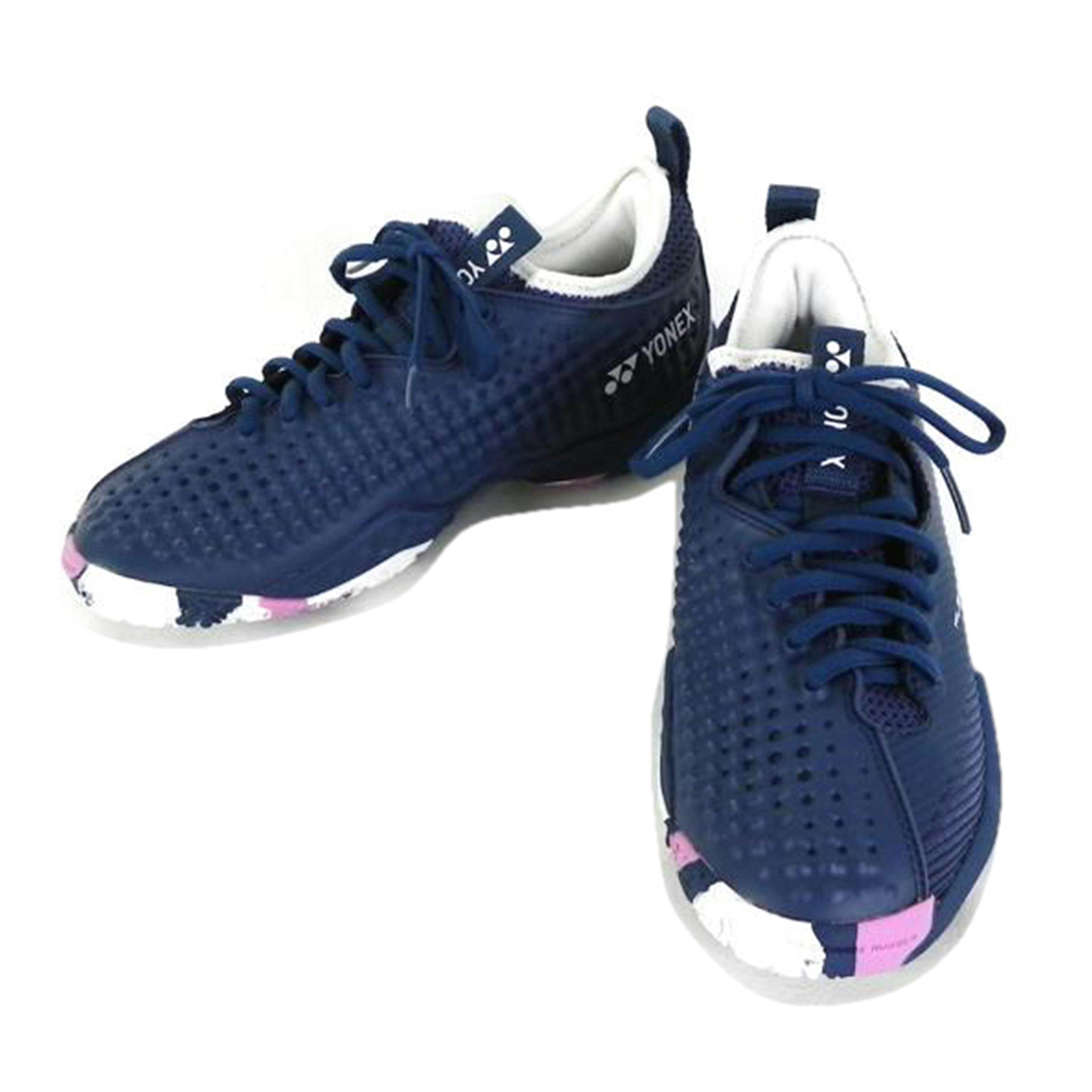 YONEX ヨネックス/パワークッション　フュージョンレブ4　ウィメン　GC　テニスシューズ／ネイビー×ラベンダー/SHTF4LGC//Aランク/81
