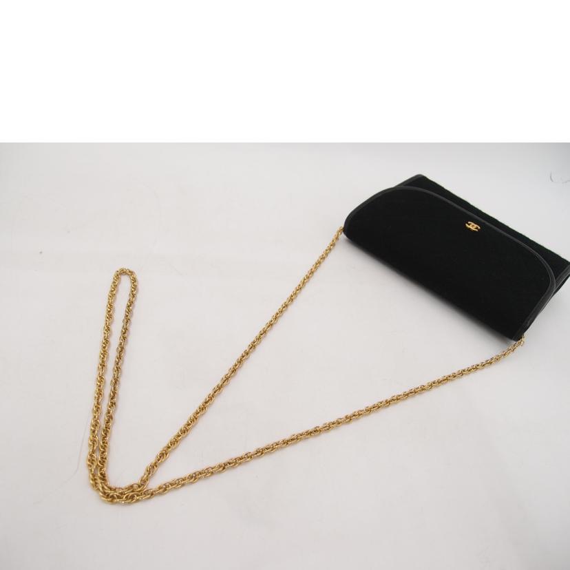 CHANEL シャネル/ミニマトラッセプッシュロックコットンジャージチェーンショルダー／ブラック/M9858                   //025****/Aランク/69