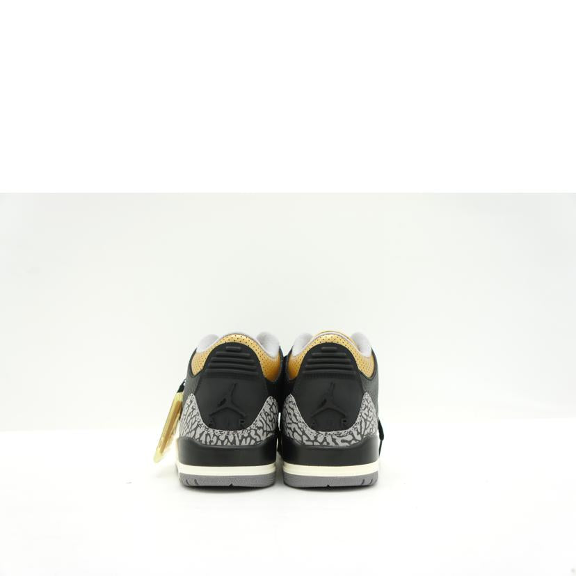 NIKE ナイキ/NIKE WOMEN’S AIR JORDAN 3 BLACK GOLD/CK9246-067//Aランク/19