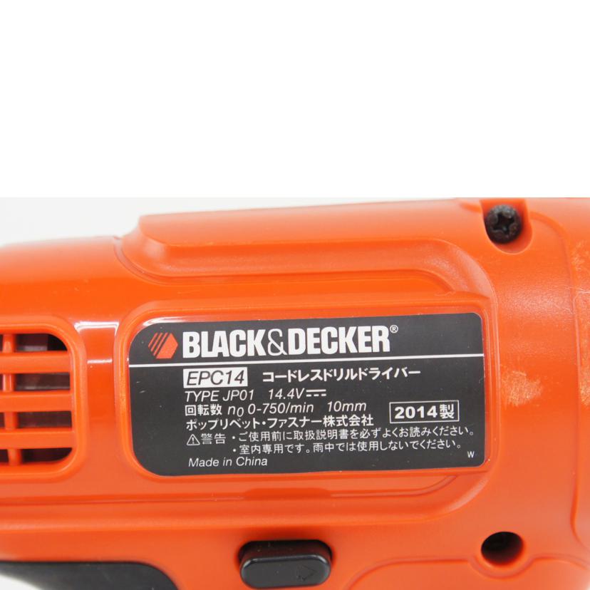BLACK＆DECKER ブラック・アンド・デッカー/コードレスドリルドライバー/EPC14//Bランク/64