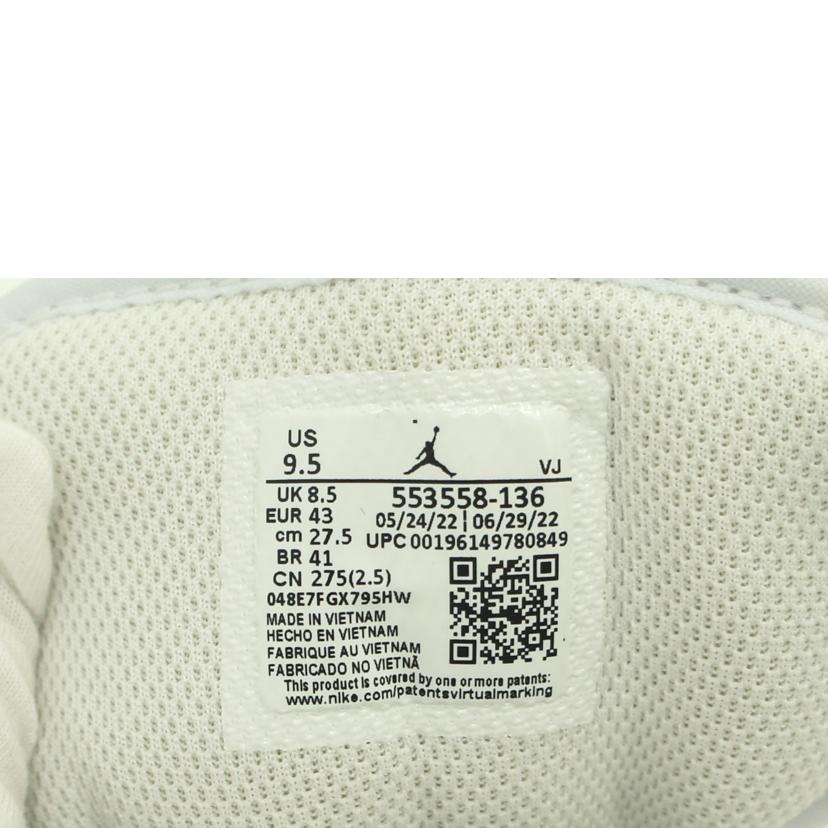 NIKE ナイキ/AIR　JORDAN　1LOW/553558-136//Sランク/75
