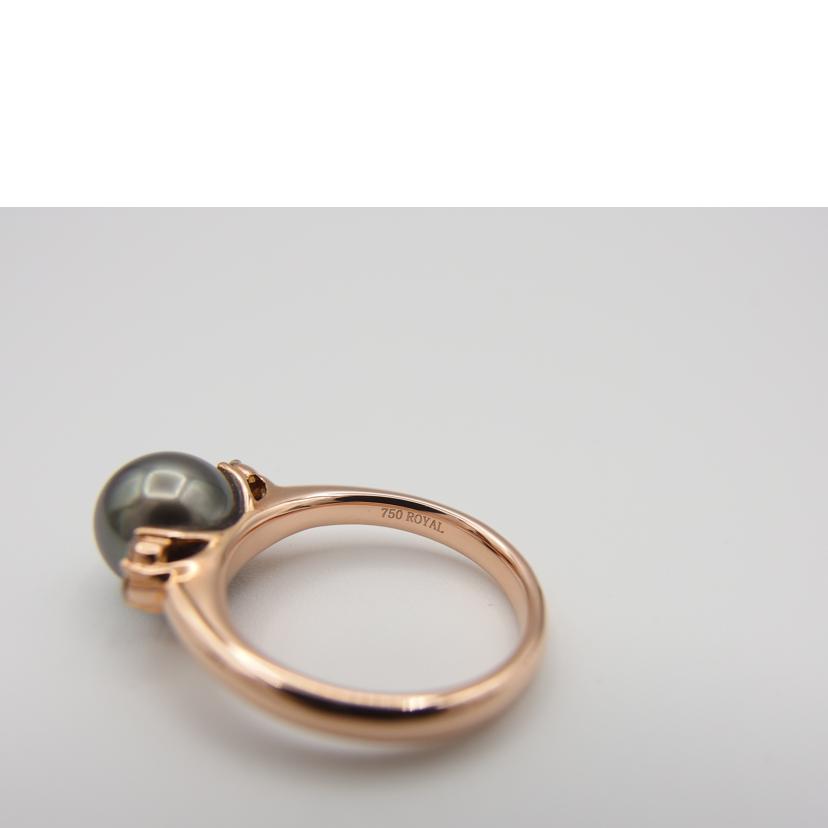 K18パールダイヤリング0．14ct＃13//Bランク/04