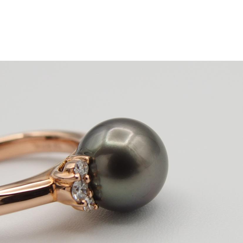 K18パールダイヤリング0．14ct＃13//Bランク/04