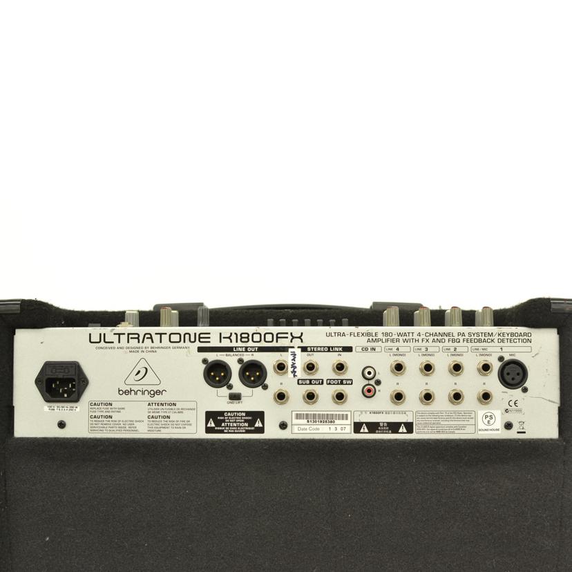 BEHRINGER ベリンガー/キーボードアンプ/K1800FX//Bランク/75