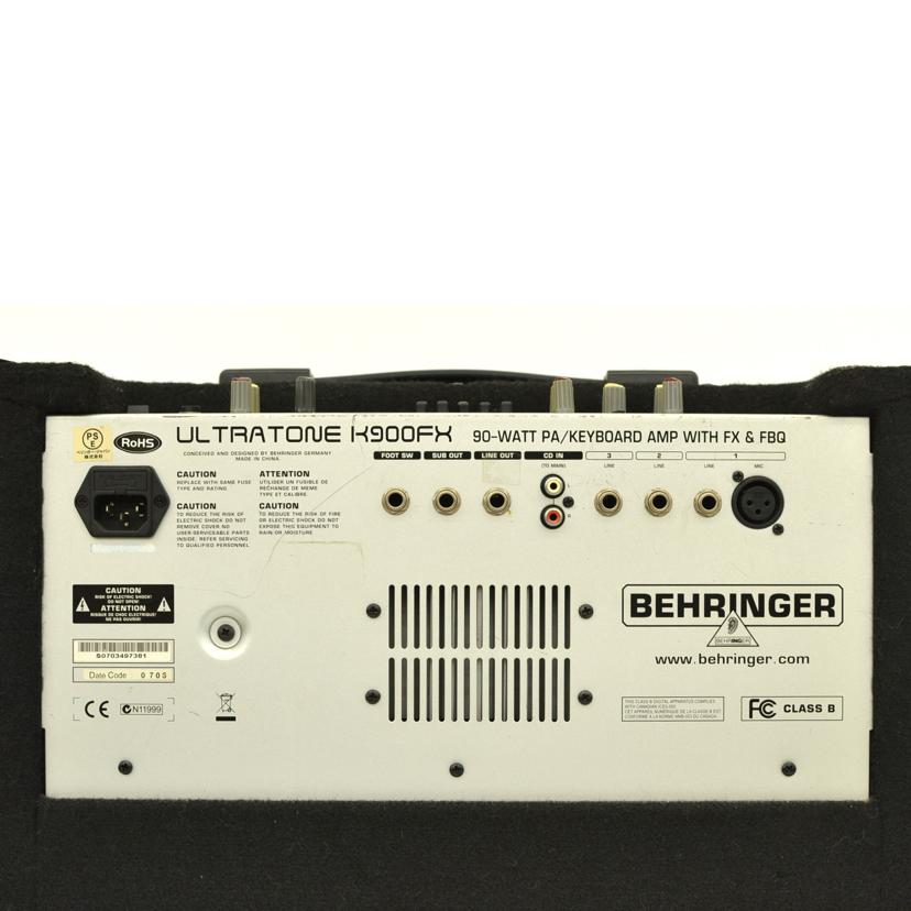 BEHRINGER ベリンガー/キーボードアンプ/K1800FX//Bランク/75