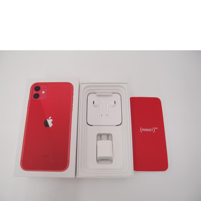 Apple アップル/iPhone　11　64GB　（PRODUCT）RED／SIMロック解除済み/MWLV2J/A//F4GCH7EGN737/Aランク/69